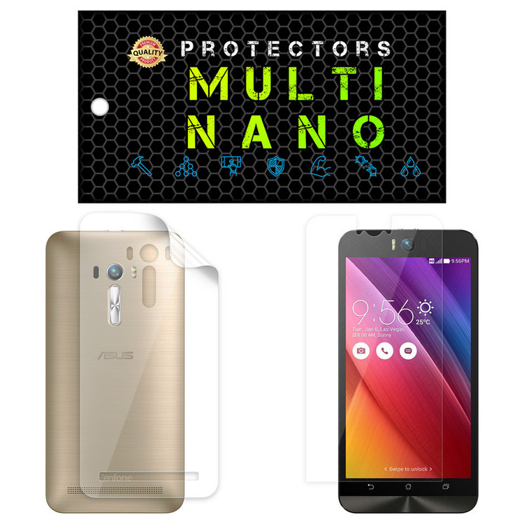محافظ صفحه نمایش مولتی نانو مدل X-SFT مناسب برای گوشی موبایل ایسوس Zenfone Selfie / ZD551KL به همراه محافظ پشت