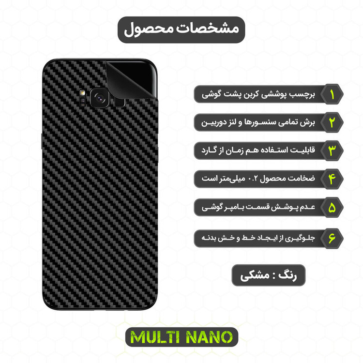 برچسب پوششی مولتی نانو مدل X-F1C مناسب برای گوشی موبایل سامسونگ Galaxy S8 Plus