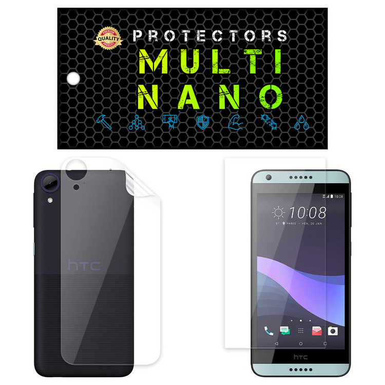 محافظ صفحه نمایش مولتی نانو مدل X-SFT مناسب برای گوشی موبایل اچ تی سی Desire 650 به همراه محافظ پشت