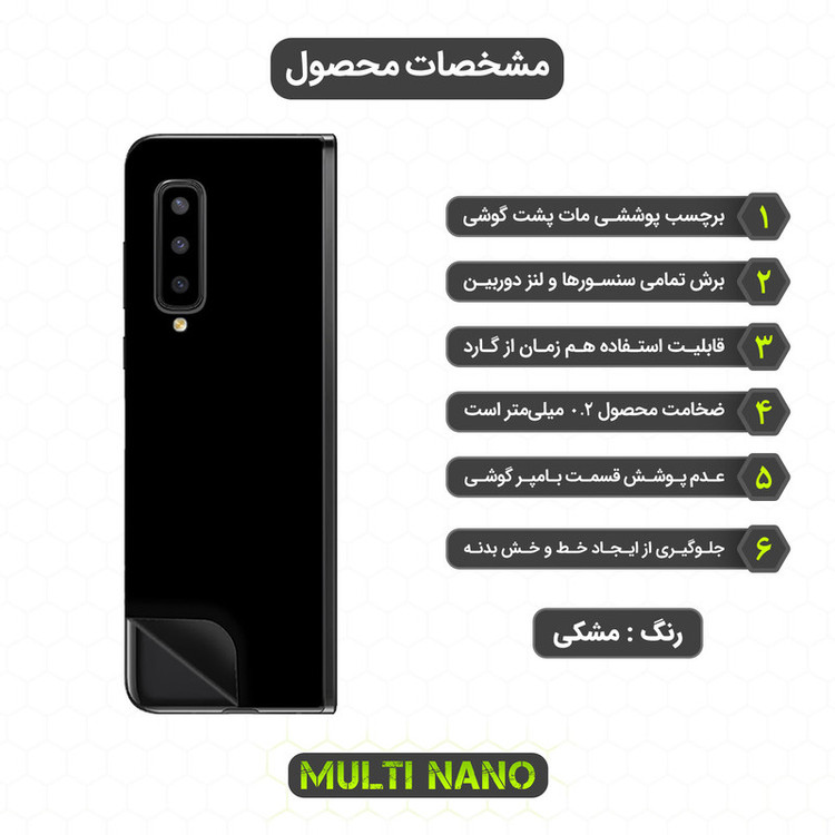 برچسب پوششی مولتی نانو مدل X-F1M مناسب برای گوشی موبایل سامسونگ Galaxy Fold 5G