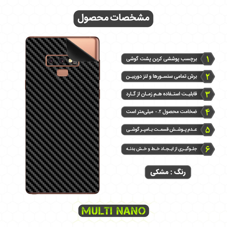 برچسب پوششی مولتی نانو مدل X-F1C مناسب برای گوشی موبایل سامسونگ Galaxy Note 9