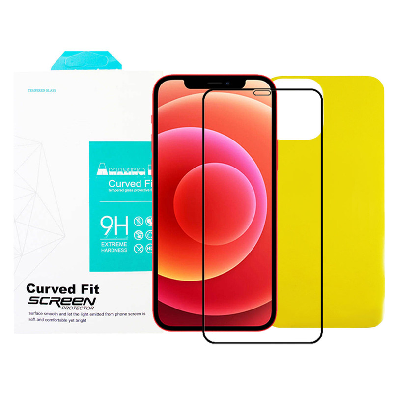 محافظ صفحه نمایش و پشت مدل AMAZING مناسب برای گوشی موبایل اپل iPhone 12 Pro Max