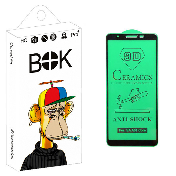 محافظ صفحه نمایش سرامیکی بوک مدل +HD مناسب برای گوشی موبایل سامسونگ Galaxy A01 core