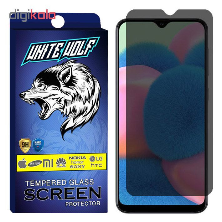 محافظ صفحه نمایش حریم شخصی وایت ولف مدل WGPS مناسب برای گوشی موبایل سامسونگ Galaxy A30s