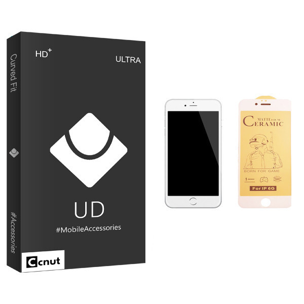 محافظ صفحه نمایش سرامیکی کوکونات مدل UD Black مناسب برای گوشی موبایل اپل iPhone 6