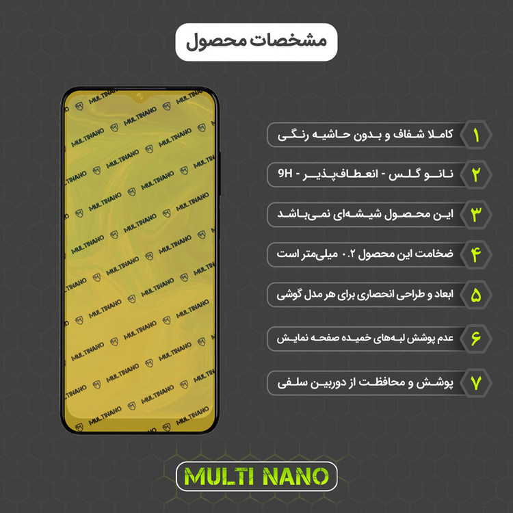 محافظ صفحه نمایش مولتی نانو مدل X-S2N مناسب برای گوشی موبایل دوجی N40 Pro بسته دو عددی