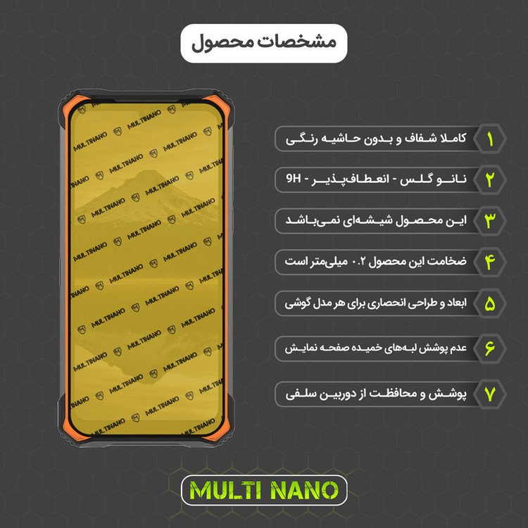 محافظ صفحه نمایش مولتی نانو مدل X-S2N مناسب برای گوشی موبایل دوجی S86 Pro بسته دو عددی