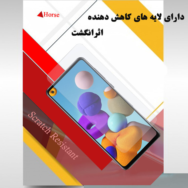 محافظ صفحه نمایش هورس مدل UCC مناسب برای گوشی موبایل سامسونگ Galaxy A21s بسته سه عددی