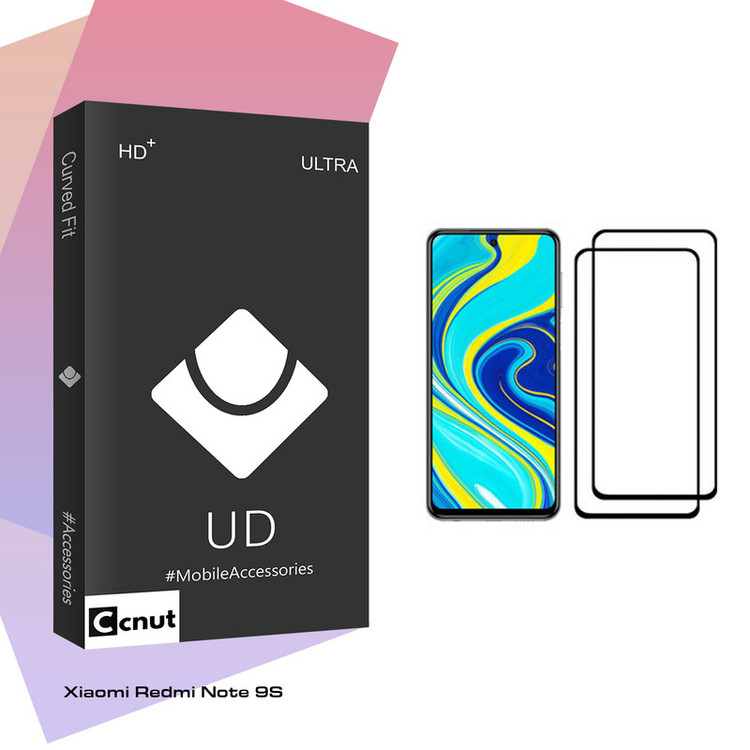 محافظ صفحه نمایش کوکونات مدل UD Black مناسب برای گوشی موبایل شیائومی Redmi Note 9S بسته دو عددی