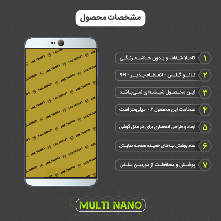 محافظ صفحه نمایش مولتی نانو مدل X-SFC مناسب برای گوشی موبایل اچ تی سی Desire 826 به همراه برچسب پوششی