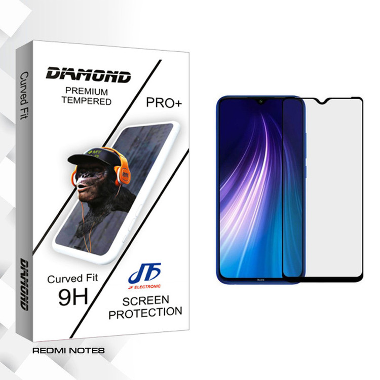محافظ صفحه نمایش سرامیکی جی اف مدل Diamond glass مناسب برای گوشی موبایل شیائومی REDMI NOTE8