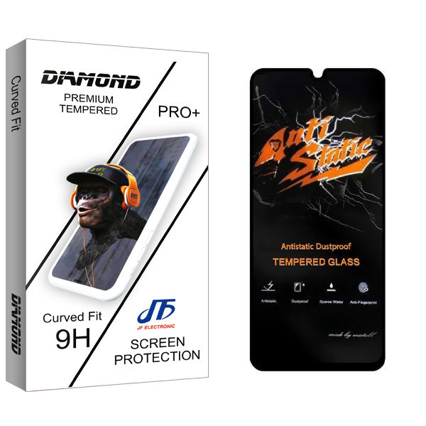 محافظ صفحه نمایش جی اف مدل Diamond Anti Static مناسب برای گوشی موبایل سامسونگ Galaxy M22