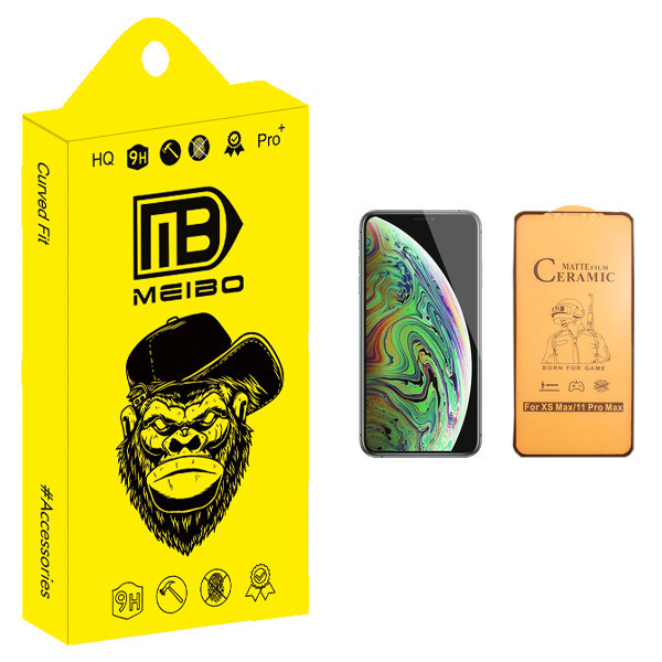 محافظ صفحه نمایش سرامیکی میبو مدل +HD مناسب برای گوشی موبایل اپل iPhone XS Max