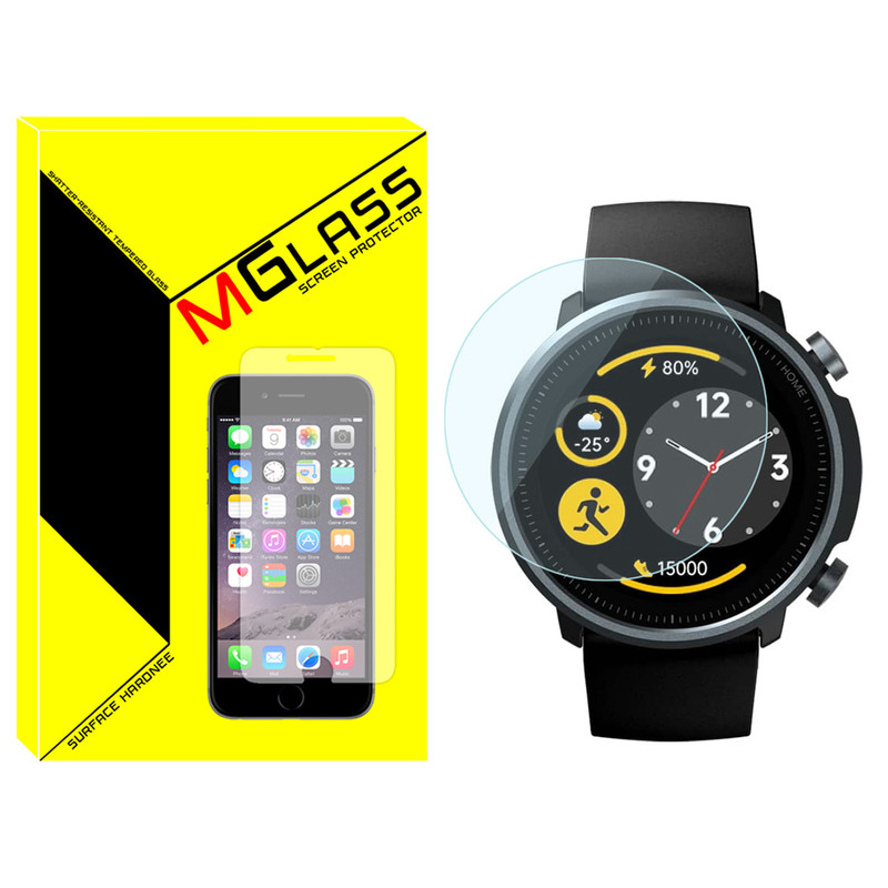 محافظ صفحه نمایش شیشه‌ای ام‌گلس مدل Glass-MG مناسب برای ساعت هوشمند میبرو A1