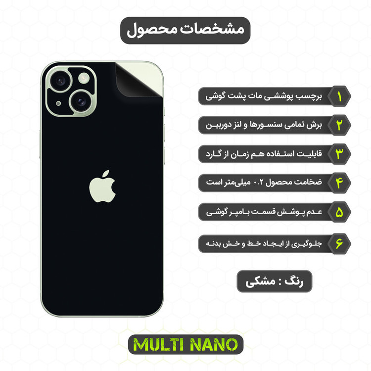برچسب پوششی مولتی نانو مدل X-F1M مناسب برای گوشی موبایل اپل iPhone 15 Plus