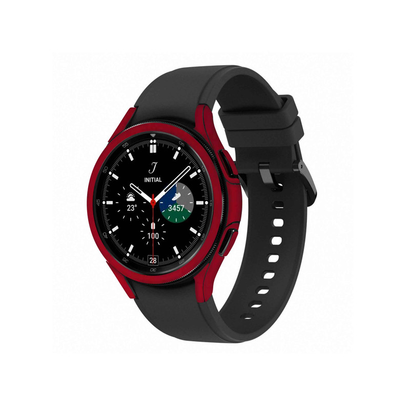 برچسب ماهوت طرح Matte-Warm-Red مناسب برای ساعت هوشمند سامسونگ Watch4 Classic 42mm