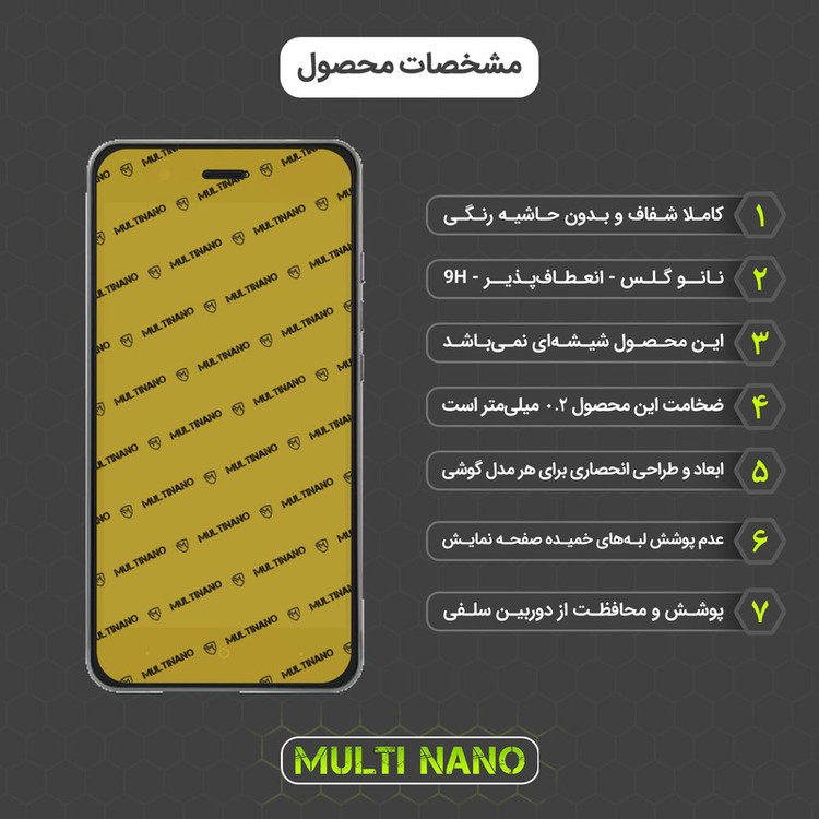 محافظ صفحه نمایش مولتی نانو مدل X-SFM مناسب برای گوشی موبایل اسمارت Pro Advance / L3953 به همراه برچسب پوششی