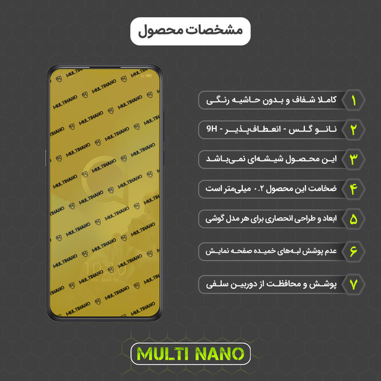 محافظ صفحه نمایش مولتی نانو مدل X-S2N مناسب برای گوشی موبایل آلکاتل 3X 2019 بسته دو عددی