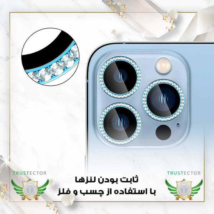 محافظ لنز دوربین تراستکتور مدل RNGLNTR مناسب برای گوشی موبایل شیائومی Poco X5 Pro