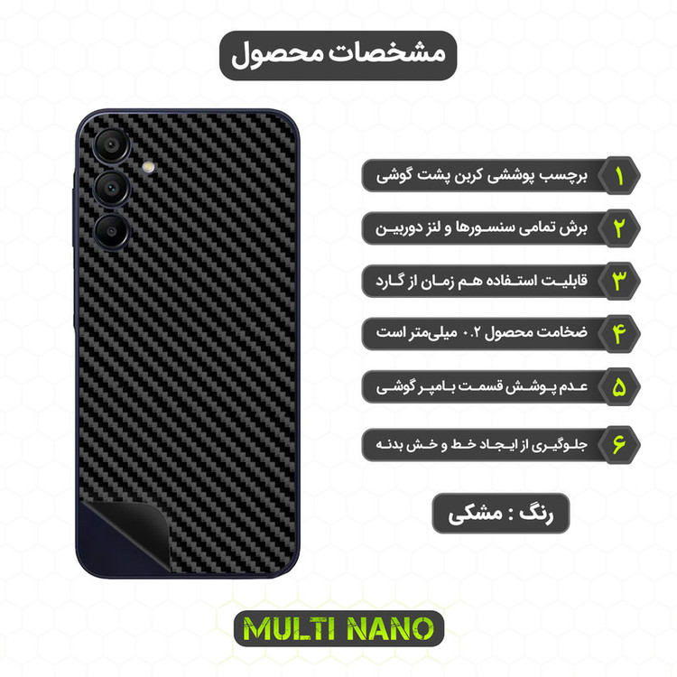 برچسب پوششی مولتی نانو مدل X-F1C مناسب برای گوشی موبایل سامسونگ Galaxy A15