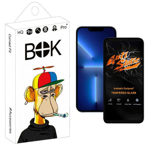 محافظ صفحه نمایش بوک مدل Carbon Antistatic مناسب برای گوشی موبایل اپل iPhone 13 Pro Max / 14 Plus