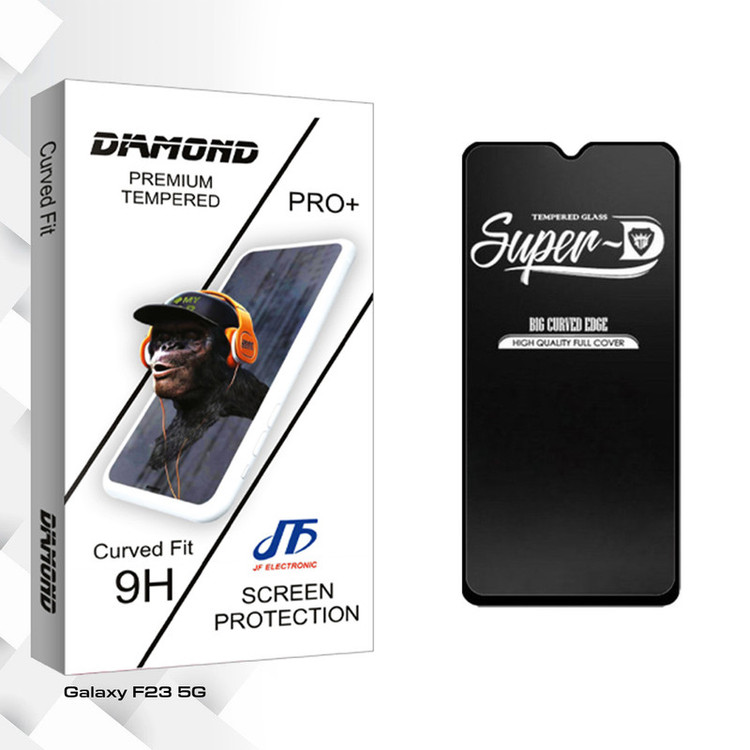 محافظ صفحه نمایش شیشه ای جی اف مدل Diamond GlassSuper-D مناسب برای گوشی موبایل سامسونگ Galaxy F23 5G