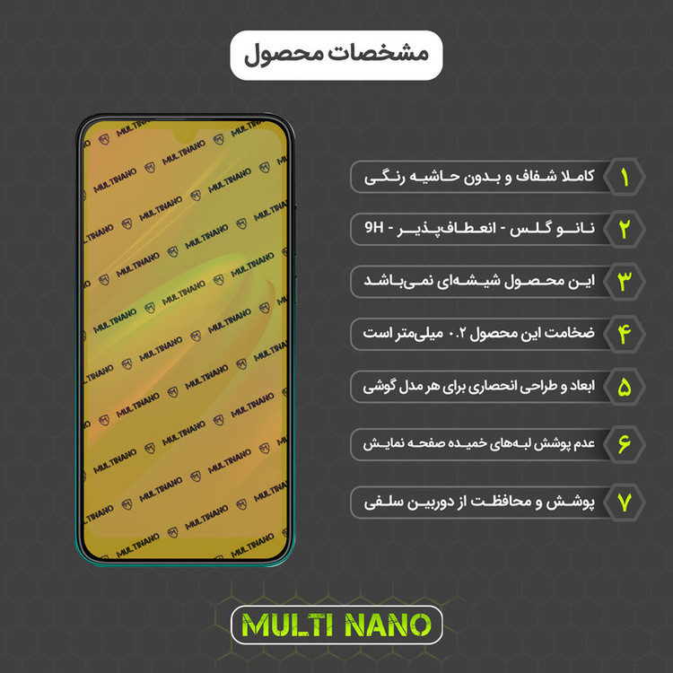 محافظ صفحه نمایش مولتی نانو مدل X-S3N مناسب برای گوشی موبایل یز Max 3 Ultra بسته سه عددی