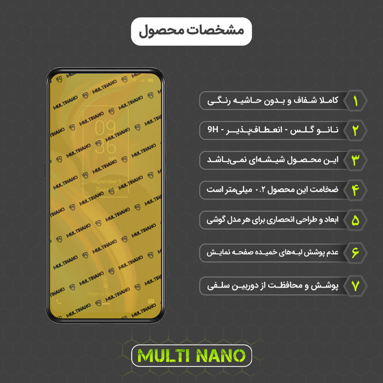 محافظ صفحه نمایش مولتی نانو مدل X-S2N مناسب برای گوشی موبایل تی سی ال Plex بسته دو عددی