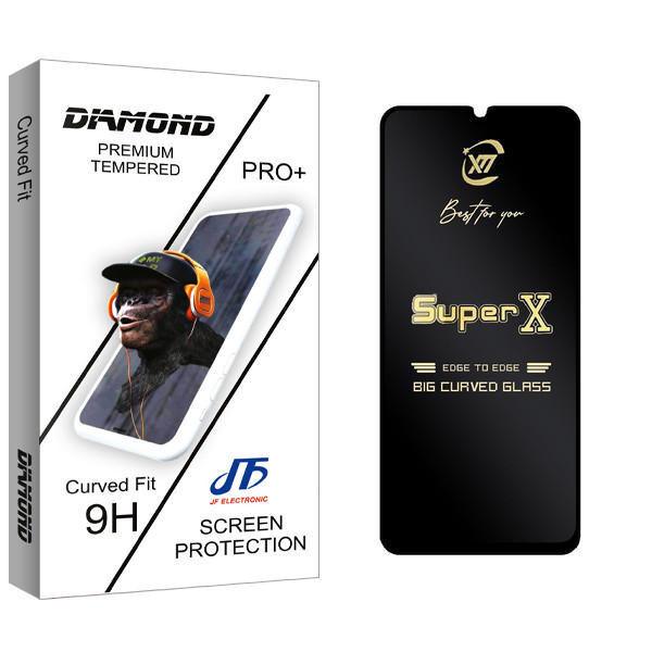 محافظ صفحه نمایش جی اف مدل Diamond SuperX مناسب برای گوشی موبایل سامسونگ Galaxy A30