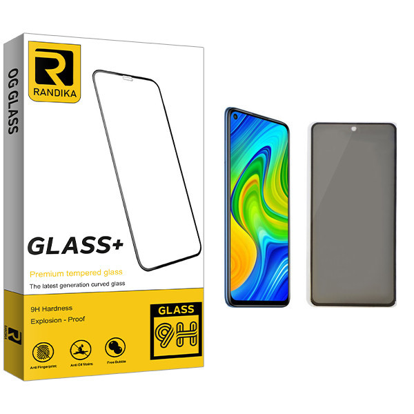 محافظ صفحه نمایش حریم شخصی راندیکا مدل GLD مناسب برای گوشی موبایل شیائومی Redmi Note 9s