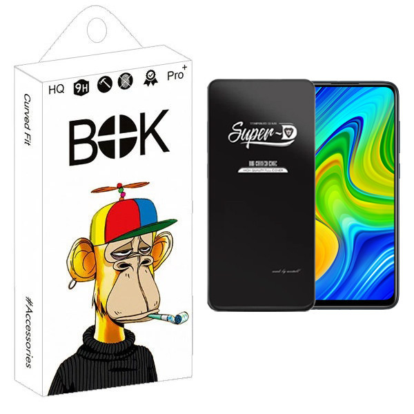 محافظ صفحه نمایش بوک مدل Transparent SuperD مناسب برای گوشی موبایل شیائومی Redmi Note 9