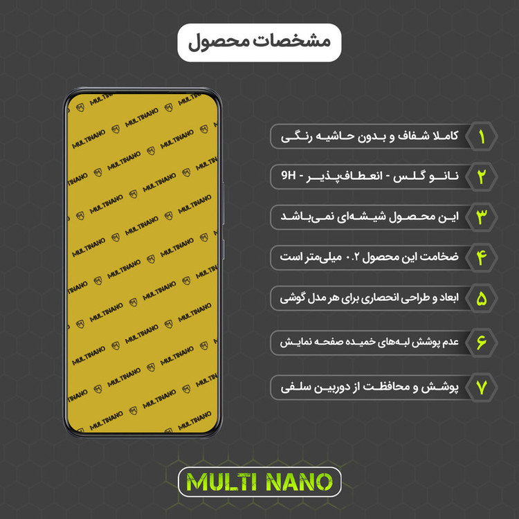 محافظ صفحه نمایش مولتی نانو مدل X-S1N مناسب برای گوشی موبایل اینفینیکس Hot 20 Play