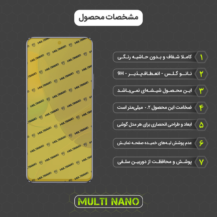 محافظ صفحه نمایش مولتی نانو مدل X-SFC مناسب برای گوشی موبایل هوآوی Nova 9 SE 5G به همراه برچسب پوششی