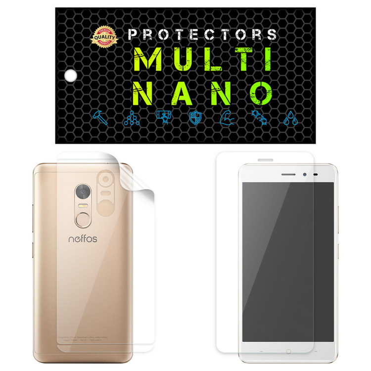 محافظ صفحه نمایش مولتی نانو مدل X-SFT مناسب برای گوشی موبایل تی پی لینک Neffos X1 Lite TP904 به همراه محافظ پشت