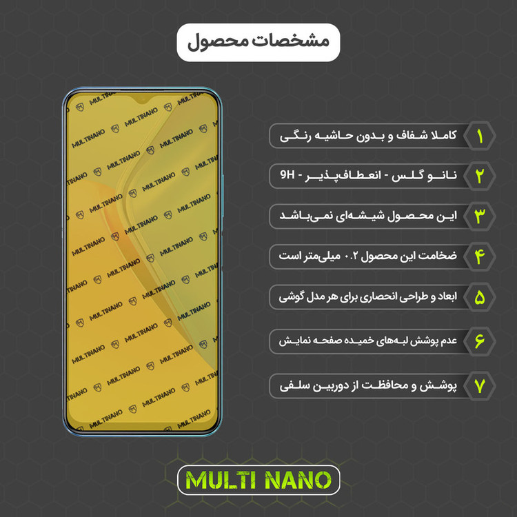 محافظ صفحه نمایش مولتی نانو مدل X-SFT مناسب برای گوشی موبایل ویوو iQOO Z3 به همراه محافظ پشت