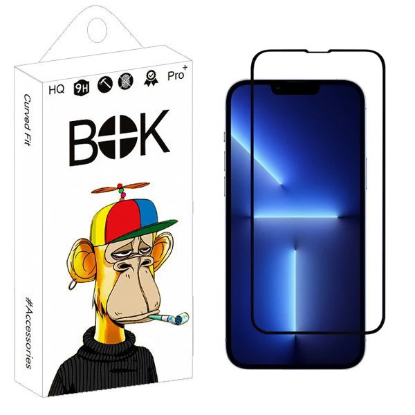 محافظ صفحه نمایش بوک مدل Resistant Full مناسب برای گوشی موبایل اپل iPhone 13 Pro Max / 14 Plus