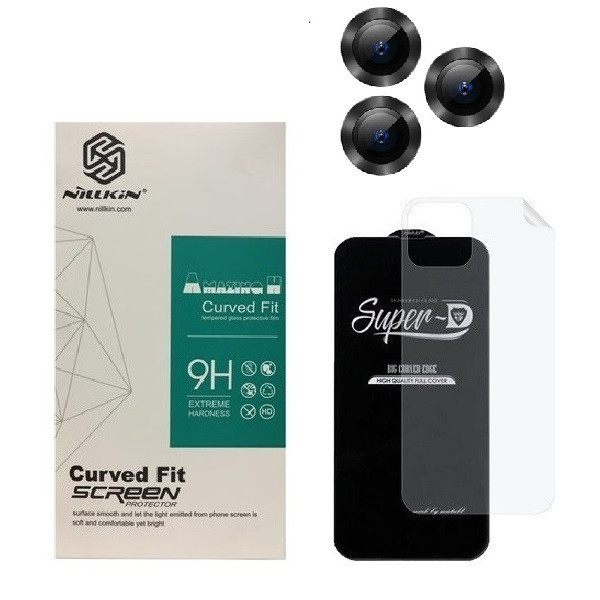 محافظ صفحه نمایش مدل 2SN- مناسب برای گوشی موبایل اپل iPhone 14 Pro به همراه محافظ پشت گوشی و محافظ لنز دوربین