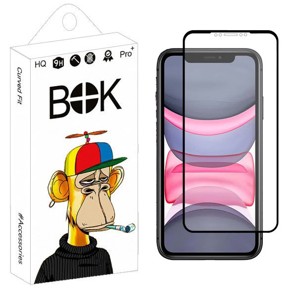محافظ صفحه نمایش سرامیکی مات بوک مدل Steel مناسب برای گوشی موبایل اپل iPhone 11 / XR