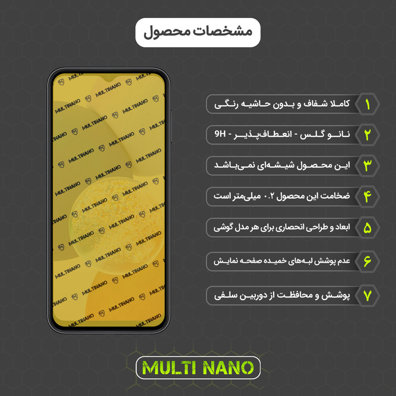 محافظ صفحه نمایش مولتی نانو مدل X-SFC مناسب برای گوشی موبایل سامسونگ Galaxy A14 به همراه برچسب پوششی