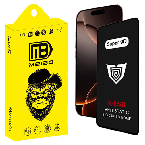 محافظ صفحه نمایش میبو مدل Super 9D Pro مناسب برای گوشی موبایل اپل iphone 16 pro max