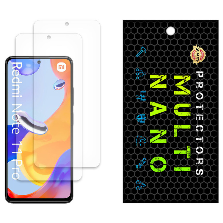 محافظ صفحه نمایش مات مولتی نانو مدل X-S2M مناسب برای گوشی موبایل شیائومی Redmi Note 11 Pro بسته دو عددی