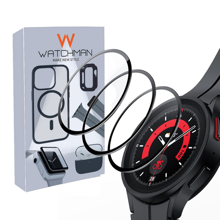 محافظ صفحه نمایش نانو واچ من مدل pmma-WM مناسب برای ساعت هوشمند سامسونگ Galaxy Watch 4/5/6/7 سایز 44 میلی متری بسته سه عددی