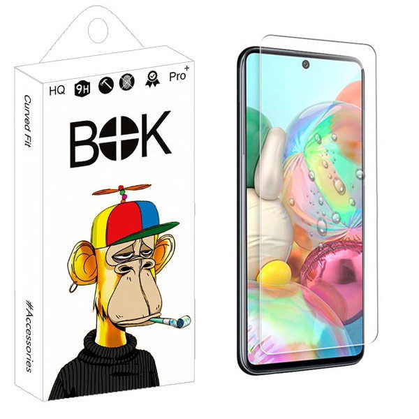 محافظ صفحه نمایش شیشه ای بوک مدل Slim مناسب برای گوشی موبایل سامسونگ Galaxy A71 / A73 5G / M51 / M52 5G / M62 / F62