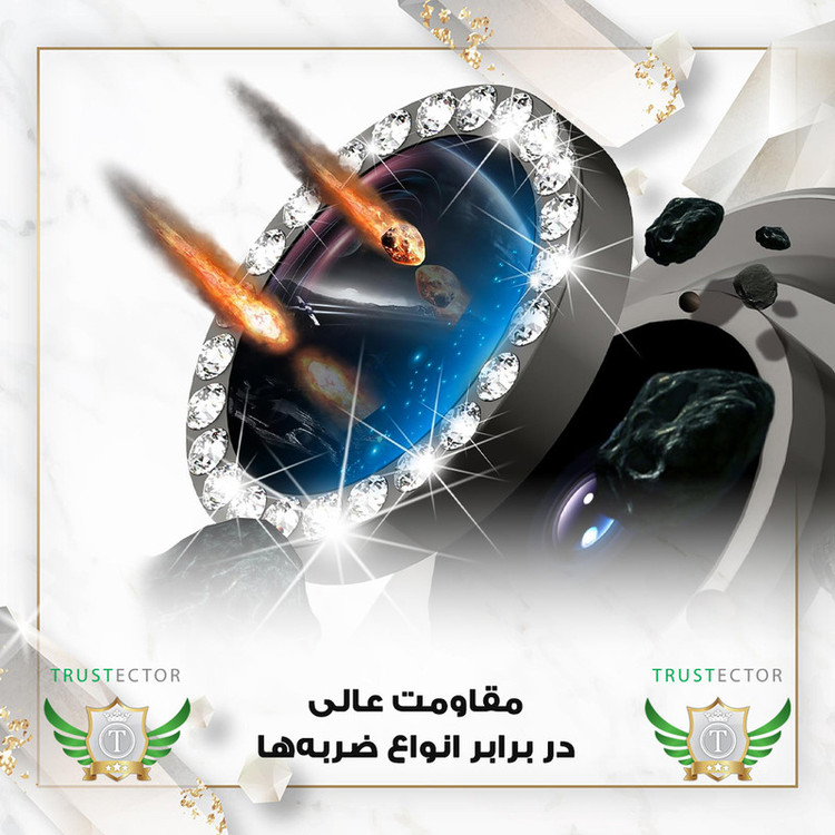 محافظ لنز دوربین تراستکتور مدل RNGLNTR مناسب برای گوشی موبایل اپل iPhone 12 / iPhone 12 mini / iPhone 11