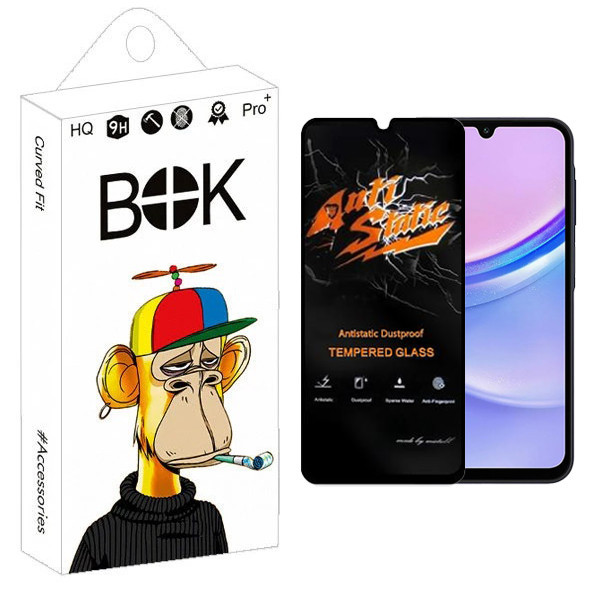محافظ صفحه نمایش بوک مدل Carbon Antistatic مناسب برای گوشی موبایل سامسونگ Galaxy A15 4G / A25 5G