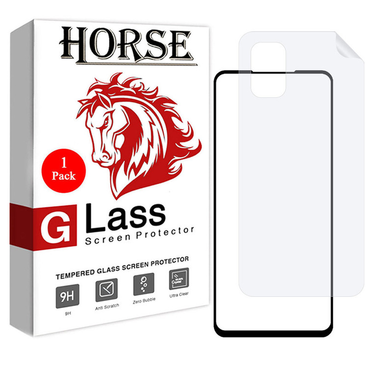 محافظ صفحه نمایش هورس مدل 2FN مناسب برای گوشی موبایل شیائومی Poco M3 Pro 5G به همراه محافظ پشت گوشی