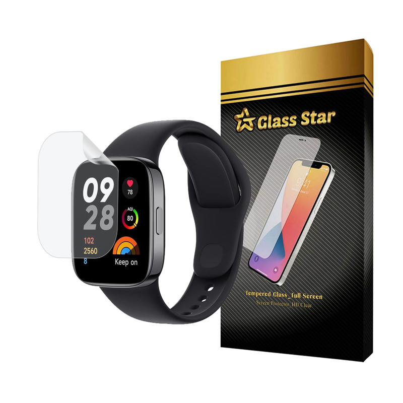 محافظ صفحه نمایش هیدروژل گلس استار مدل MTBWS مناسب برای ساعت هوشمند شیائومی Redmi Watch 3 Active
