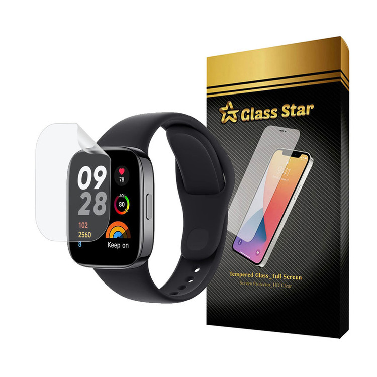 محافظ صفحه نمایش هیدروژل گلس استار مدل MTBWS مناسب برای ساعت هوشمند شیائومی Redmi Watch 3 Active