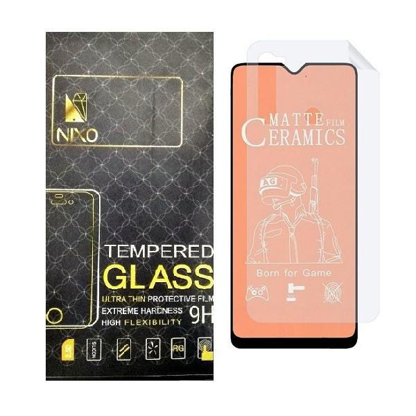 محافظ صفحه نمایش مات نیکسو مدل 2CMN مناسب برای گوشی موبایل شیائومی Redmi Note 8 2021 به همراه محافظ پشت گوشی