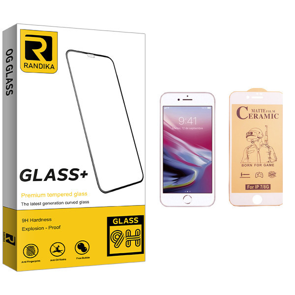 محافظ صفحه نمایش سرامیکی راندیکا مدل GLD مناسب برای گوشی موبایل اپل iPhone 8
